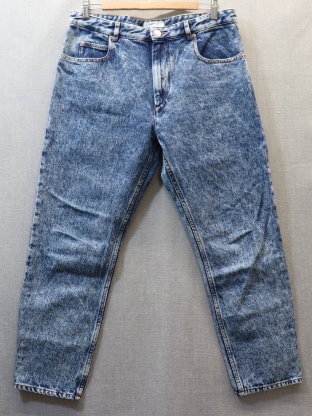 Isabel Marant Acid Wash Blue High-Rise Jeans